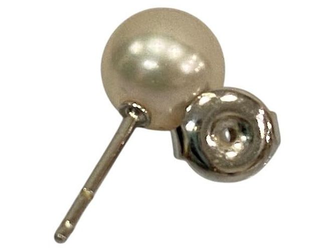Set Collana e Orecchini in Perle Akoya Mikimoto in Oro Bianco Au750 - vista 11