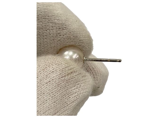 Set Collana e Orecchini in Perle Akoya Mikimoto in Oro Bianco Au750 - vista 14