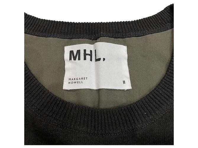 Autre Marque Top de punto MHL de algodón y lino Castaño Gris antracita - vista 5