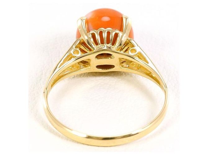 Autre Marque Au750 Korallenring Golden - Ansicht 4