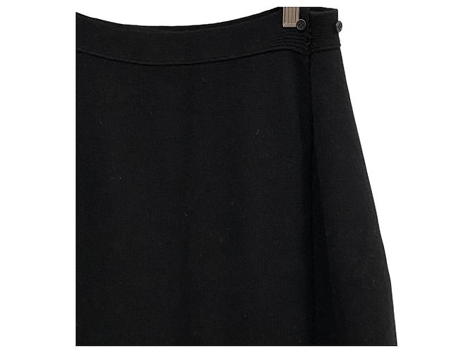 Autre Marque Gonna lunga in maglia YANG LI Nero - vista 2