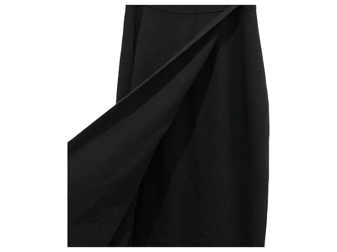 Autre Marque Gonna lunga in maglia YANG LI Nero - vista 3