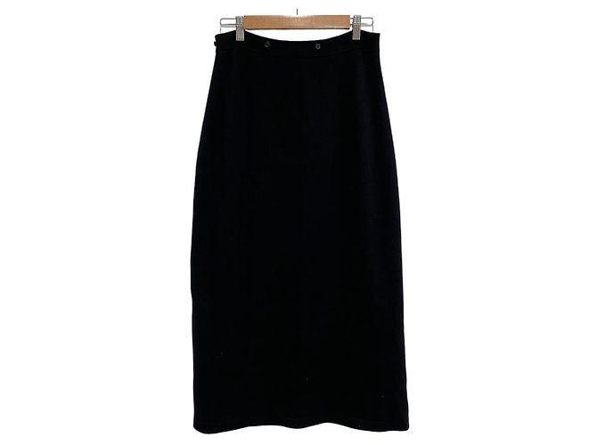 Autre Marque Gonna lunga in maglia YANG LI Nero - vista 4