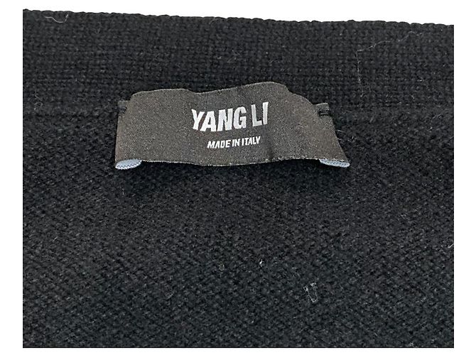 Autre Marque Gonna lunga in maglia YANG LI Nero - vista 5