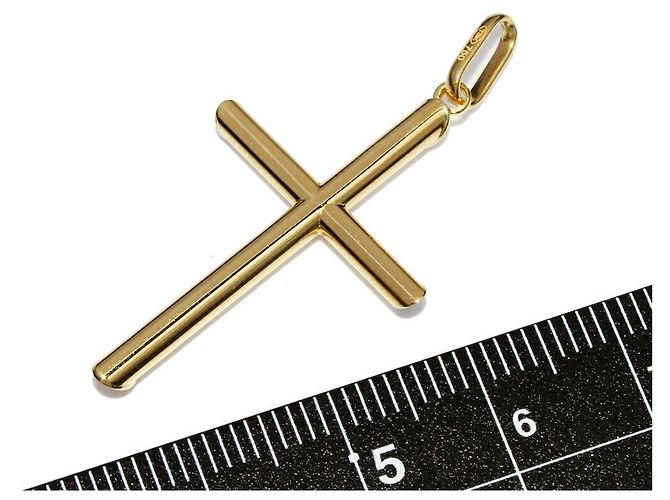 Autre Marque Pendente a Croce Au750 D'oro - vista 3