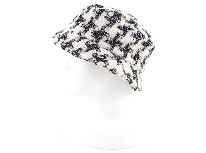 Timeless Cappello in lana Chanel Nero Bianco - vista 2