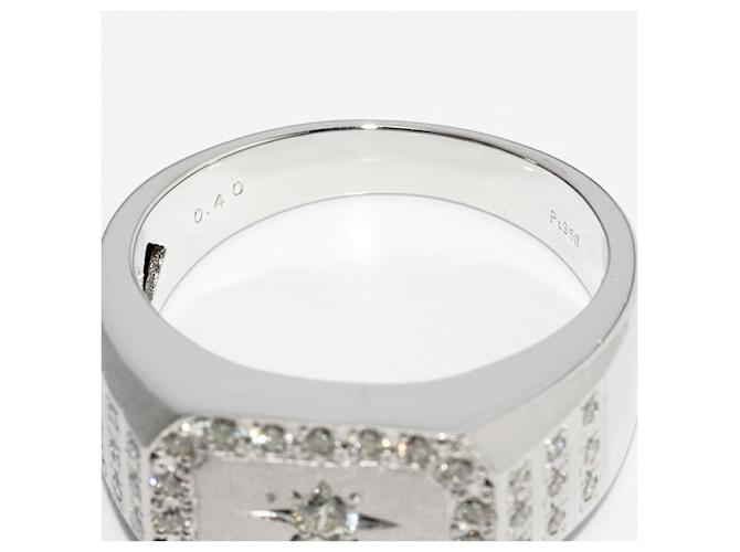 Autre Marque Pt950 Diamantring Silber - Ansicht 3