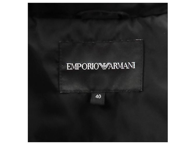 Abrigo de poliéster Emporio Armani Negro - vista 10