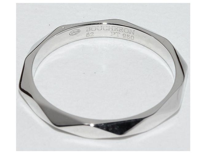 Boucheron Facette Pt950 Ring Größe 21 Silber - Ansicht 4