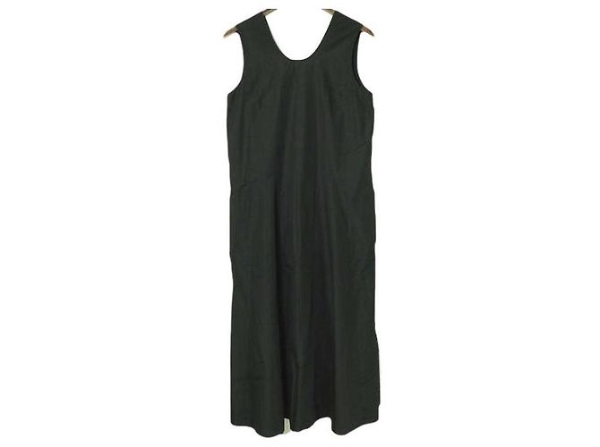 Autre Marque AEWEN MATOPH Baumwoll-Polyester-Kleid mit U-Ausschnitt Schwarz - Ansicht 2