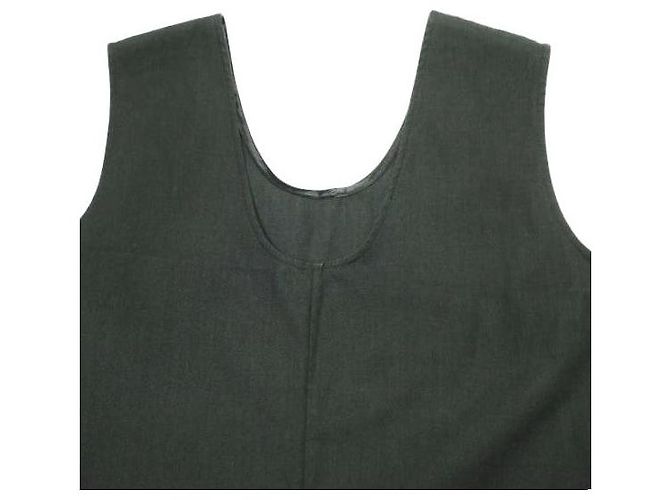 Autre Marque AEWEN MATOPH Baumwoll-Polyester-Kleid mit U-Ausschnitt Schwarz - Ansicht 4