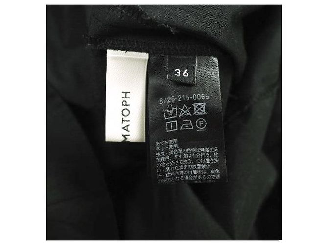 Autre Marque AEWEN MATOPH Baumwoll-Polyester-Kleid mit U-Ausschnitt Schwarz - Ansicht 7
