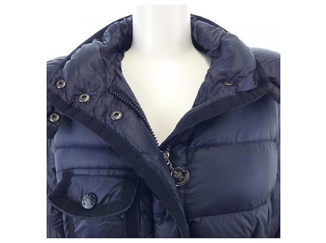 Cappotto in piumino Moncler HERMINE Blu Blu navy - vista 5