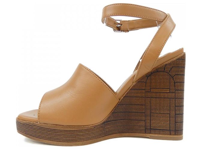 Hermès Sandali Illustre95 in pelle di agnello Hermes Marrone - vista 2