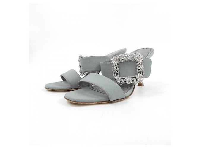Sandali Manolo Blahnik Marrone - vista 3