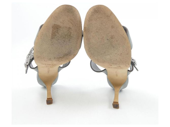 Sandali Manolo Blahnik Marrone - vista 4