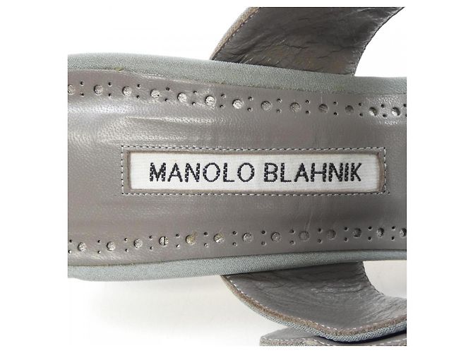 Sandali Manolo Blahnik Marrone - vista 6