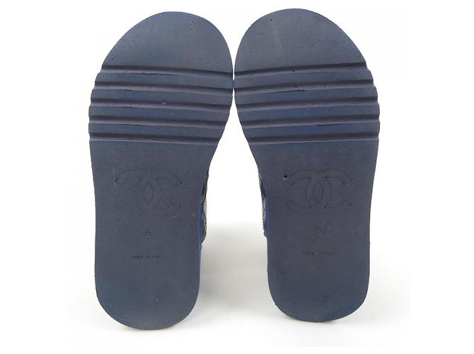 Timeless Sandali Chanel G37231Y55209 Blu Blu navy - vista 4