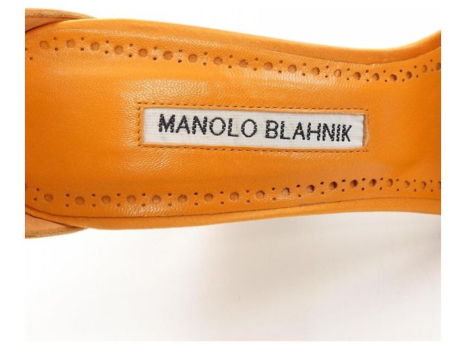 Décolleté Manolo Blahnik Arancione - vista 6