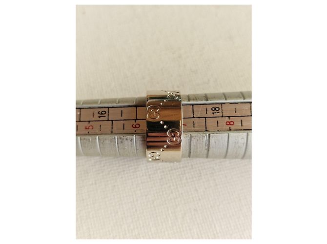 Gucci Icon Ring aus 18k Weißgold Silber Hardware - Ansicht 11