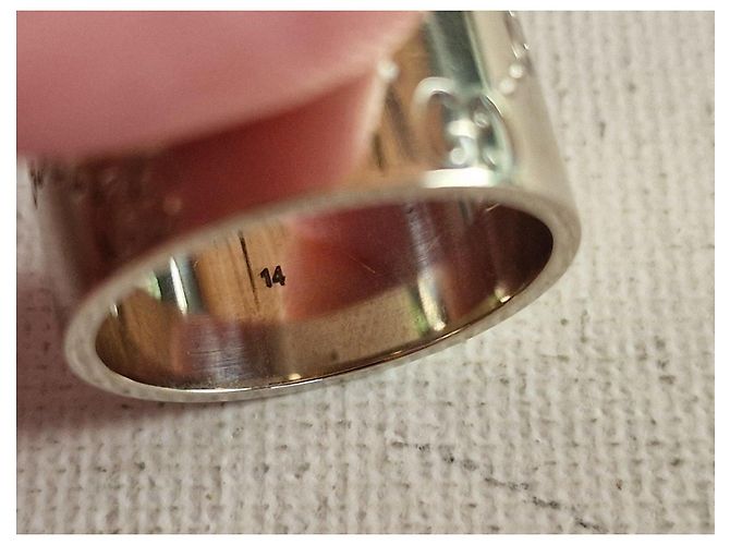 Gucci Icon Ring aus 18k Weißgold Silber Hardware - Ansicht 4