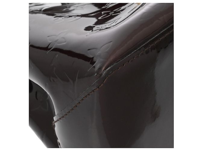 Borsa Louis Vuitton Monogram Vernis Wilshire PM Bordò - vista 8