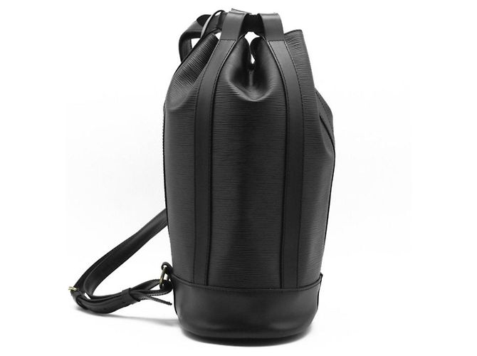 Zaino Louis Vuitton Epi Leather Randonnee PM Nero - vista 4