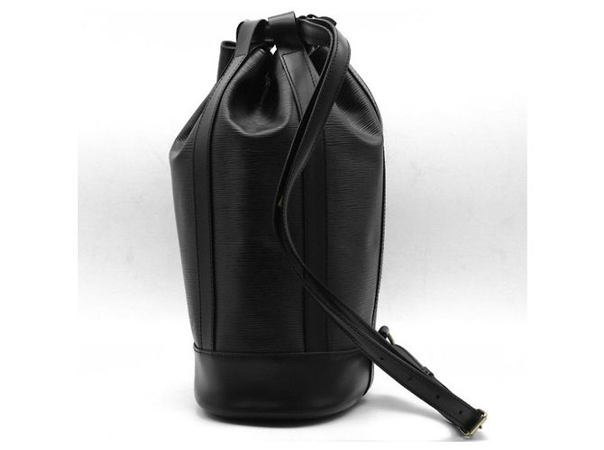 Zaino Louis Vuitton Epi Leather Randonnee PM Nero - vista 5