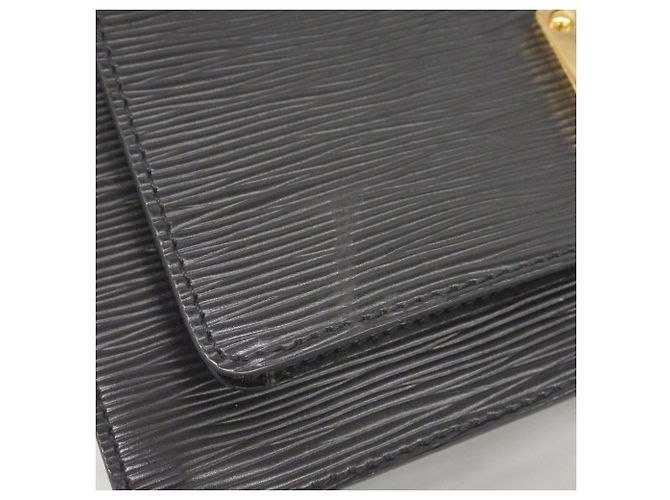 Borsa Louis Vuitton Epi Monceau M52122 Noir Nero - vista 9