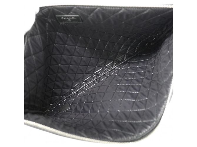 Clutch Chanel Deauville Nero - vista 4