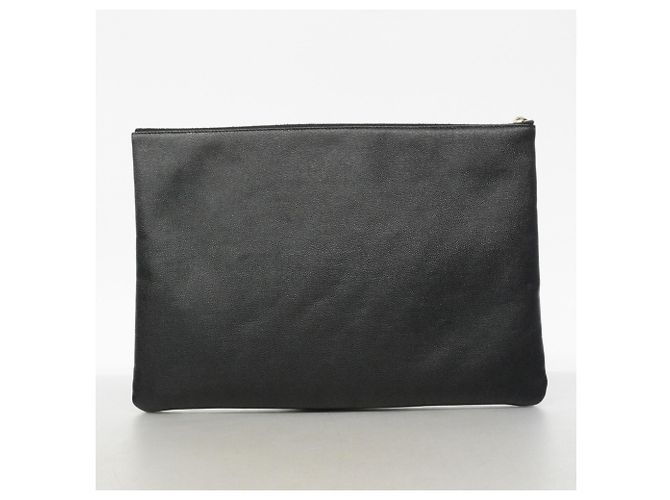 Clutch Chanel Deauville Nero - vista 9