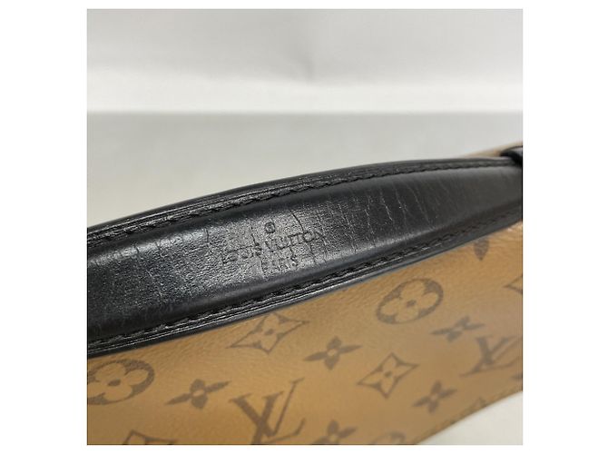 Borsa Tote Louis Vuitton Monogram Reverse Pochette Metis MM Marrone - vista 10