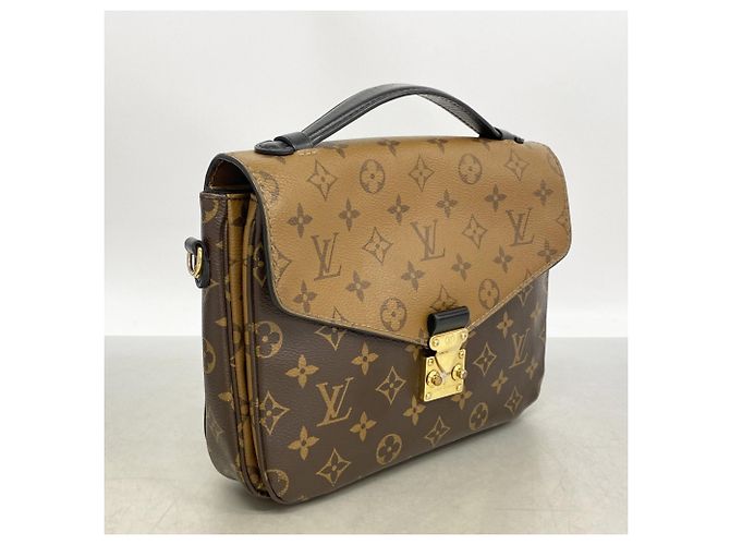 Borsa Tote Louis Vuitton Monogram Reverse Pochette Metis MM Marrone - vista 2
