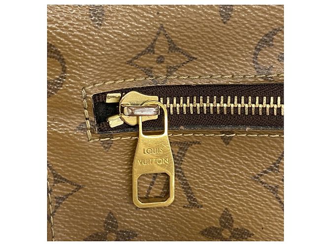 Borsa Tote Louis Vuitton Monogram Reverse Pochette Metis MM Marrone - vista 7