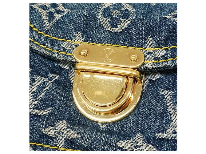 Borsa Louis Vuitton Monogram Denim Neo Speedy Blu - vista 11