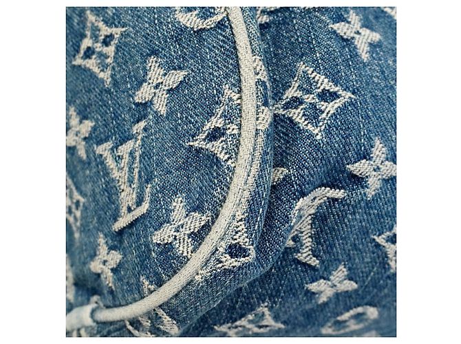 Borsa Louis Vuitton Monogram Denim Neo Speedy Blu - vista 7