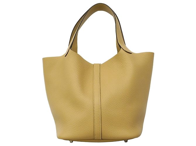 Borsa Tote Hermès Picotin Lock MM Marrone - vista 10