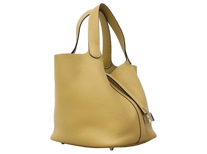 Borsa Tote Hermès Picotin Lock MM Marrone - vista 2