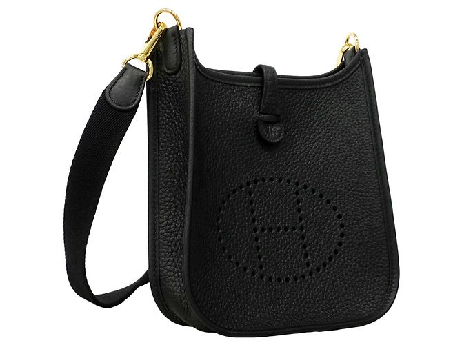 Hermès Pochette Evelyne Hermes TPM Taurillon Black K Stamp Donna Nero - vista 2