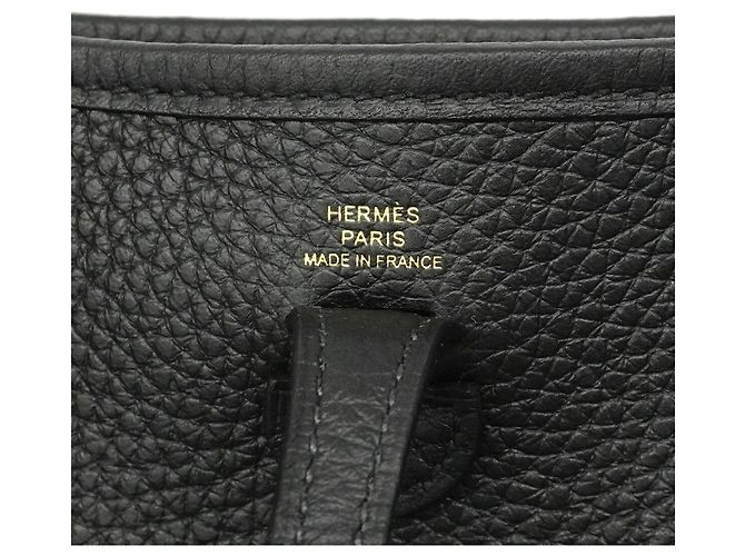 Hermès Pochette Evelyne Hermes TPM Taurillon Black K Stamp Donna Nero - vista 5