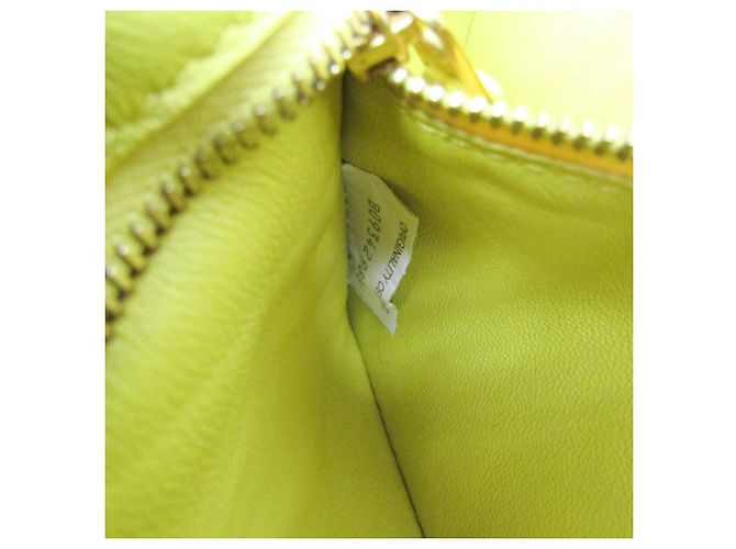 Borsa a tracolla Bottega Veneta Intrecciato Cassette in giallo - vista 17
