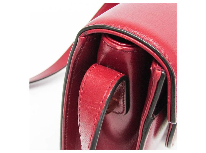 Borsa a tracolla in pelle Gucci GG Marmont Double G 589474 da donna Rosso - vista 11