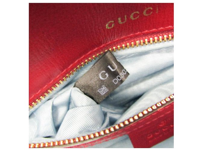 Borsa a tracolla in pelle Gucci GG Marmont Double G 589474 da donna Rosso - vista 20