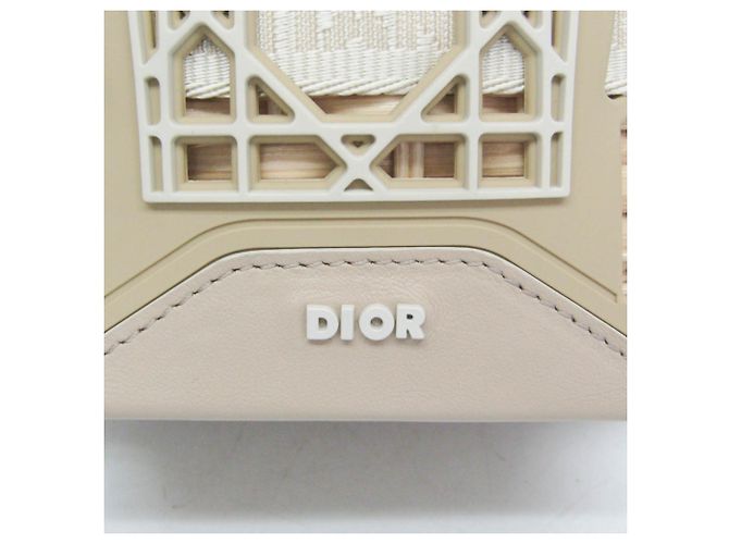 Borsa cesta Sahara Christian Dior Beige - vista 11