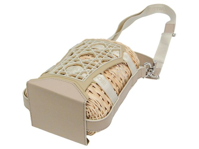 Borsa cesta Sahara Christian Dior Beige - vista 2