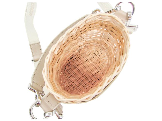 Borsa cesta Sahara Christian Dior Beige - vista 3