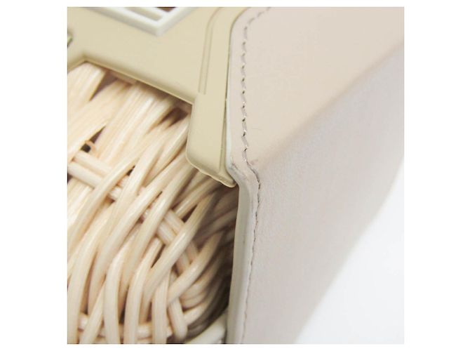 Borsa cesta Sahara Christian Dior Beige - vista 4