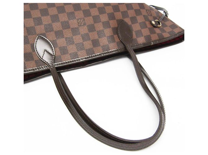 Borsa Tote Louis Vuitton Damier Neverfull MM Marrone - vista 11