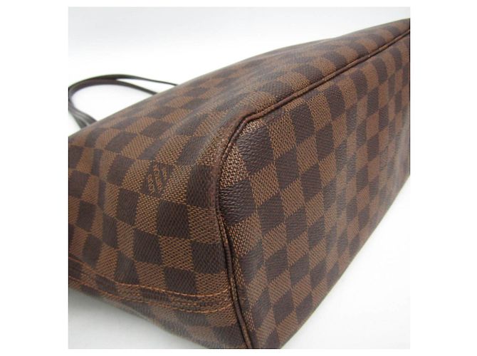 Borsa Tote Louis Vuitton Damier Neverfull MM Marrone - vista 4