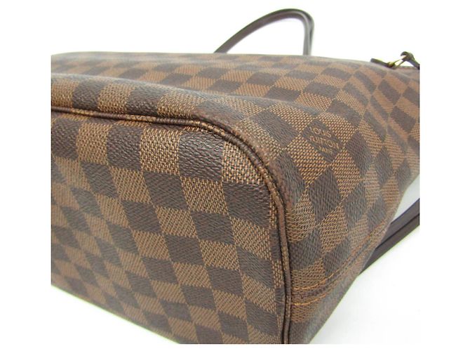 Borsa Tote Louis Vuitton Damier Neverfull MM Marrone - vista 5